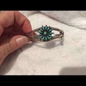 Authentic turquoise silver bracelet
